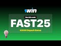 1win Promo Code ''FAST25'' — Claim BONUS UP TO $2000 Deposit Bonus (Review 2025)