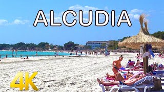 ALCUDIA MALLORCA 2022 BEACH OLD TOWN 4K