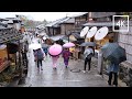 Rainy Day. Most Beautiful Street in Kyoto. Gion | Walk Japan 2021［4K］