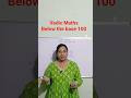 Vedic Maths  For Faster Calculation/ Below the base 100