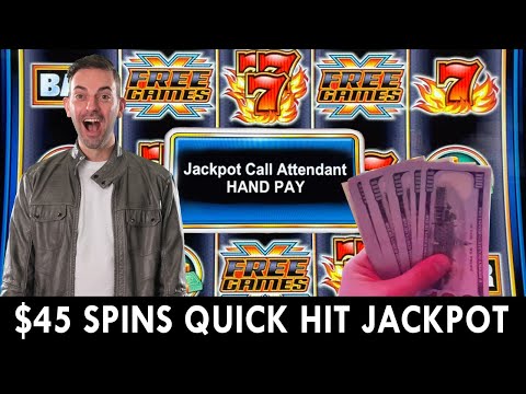 🎰 Quick Hit Riches $45 Spins 🎰 Lining Up A Handpay!