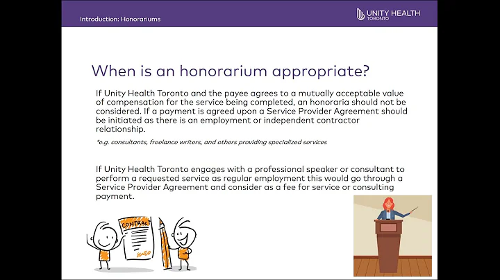 06-00 Introduction to Honorariums