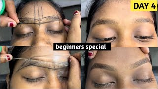 DAY 4 | This is how beginners can practice eyebrows at home. #eyebrowtutorial