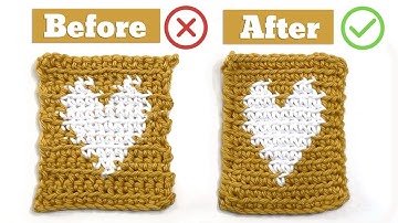 Flat Tapestry Crochet HACK 🤩 🧶