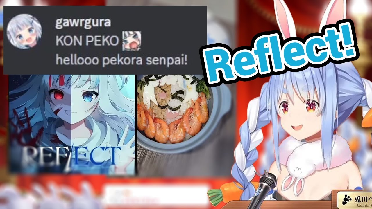 Gura Comment on Pekora Bento Review that based on Reflect!!!