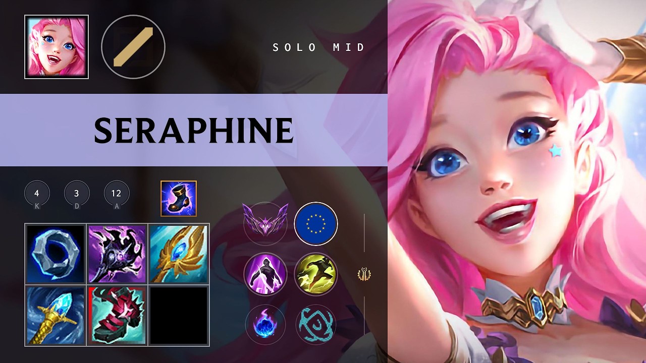 Seraphine Mid vs Katarina - EUW Master Patch 26.09