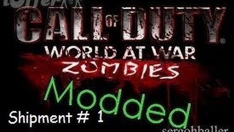 Cod Waw Shipment Zombies Part 1 (Solo)