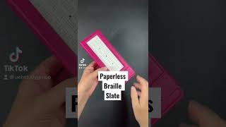 Versa Slate, Paperless Braille Slate. A slate and stylus are for writing braille on the go.