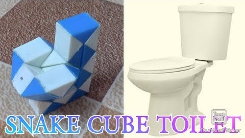 #Toilet how to make toilet with snake cube 24 pieces