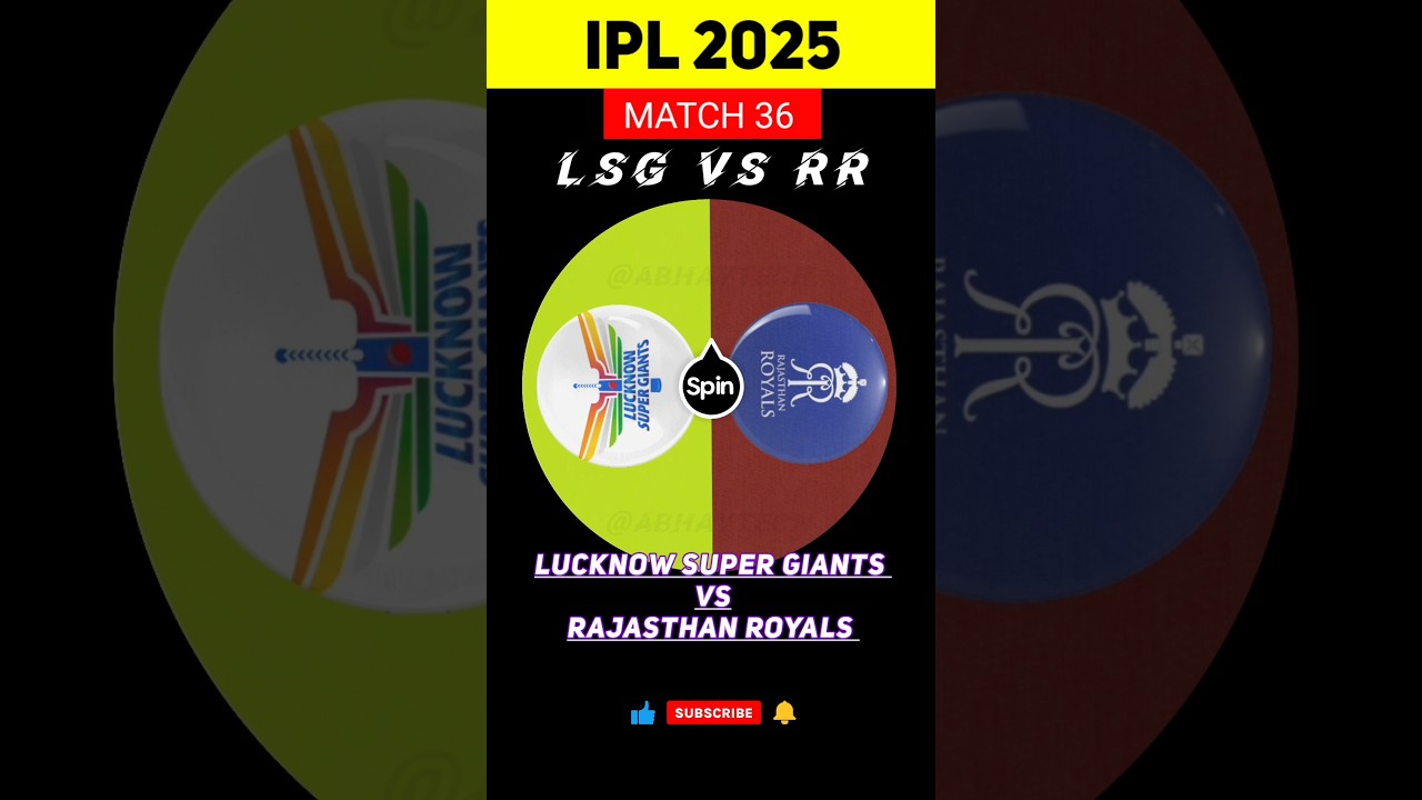 RR vs LSG | Match Prediction | IPL 2025 Match - 36 | RR vs LSG Dream Team | Rajasthan vs Lucknow