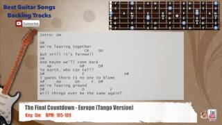 Download The Final Countdown - Europe Tango Version Guitar Backing Track With Scale, Ch Video MP3 The Final Countdown - Europe Tango Version Guitar Backing Track With Scale, Ch
