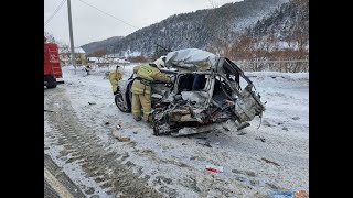 "Хонду" разорвало под Большегрузом - В ДТП в Сахалинской области погибли отец с дочерью