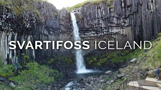 Iceland Svartifoss Waterfall Hike - The Black Waterfall Iceland - #4k #hiking #travel #adventure