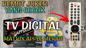 remot joker yang cocok di receiver tv digital matrix apple merah•remot joker untuk semua set top box