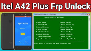 Itel A42 Plus Frp Unlock | Itel A42 Plus Frp Bypass | Spd Frp Bypass Tool