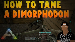 Ark Survival Evolved PS4 Tutorial - How To Tame A Dimorphodon - Easy Way To Tame A Dimorphodon!