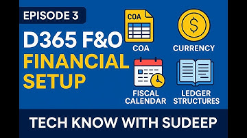 EPISODE 3 | Microsoft D365 F&O Tutorial | COA, Currency, Calendar & Ledger Setup