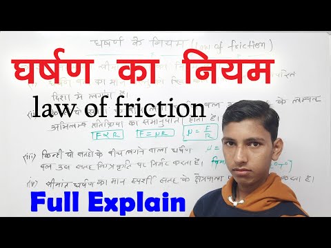 वीडियो: घर्षण का नियम कौन सा है?