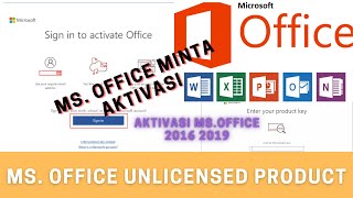 how do i fix microsoft office unlicensed product ? | cara aktivasi ms. office 2010, 2016, 2019