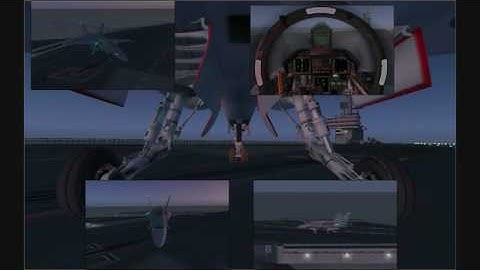 F/A-18 landing in fsx on carrier