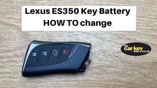 Lexus ES350 key battery HOW TO Change LS500 ES300