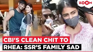 Rhea Chakraborty gets CLEAN chit in Sushant Singh Murder case; Late actor’s family SLAMS CBI report