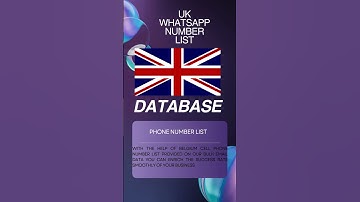 UK WhatsApp Number List | Bulk Email Data