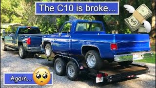 AMD cowl induction hood and "another" 700R4...The square body C10 is back on the road.. (Episode 15)