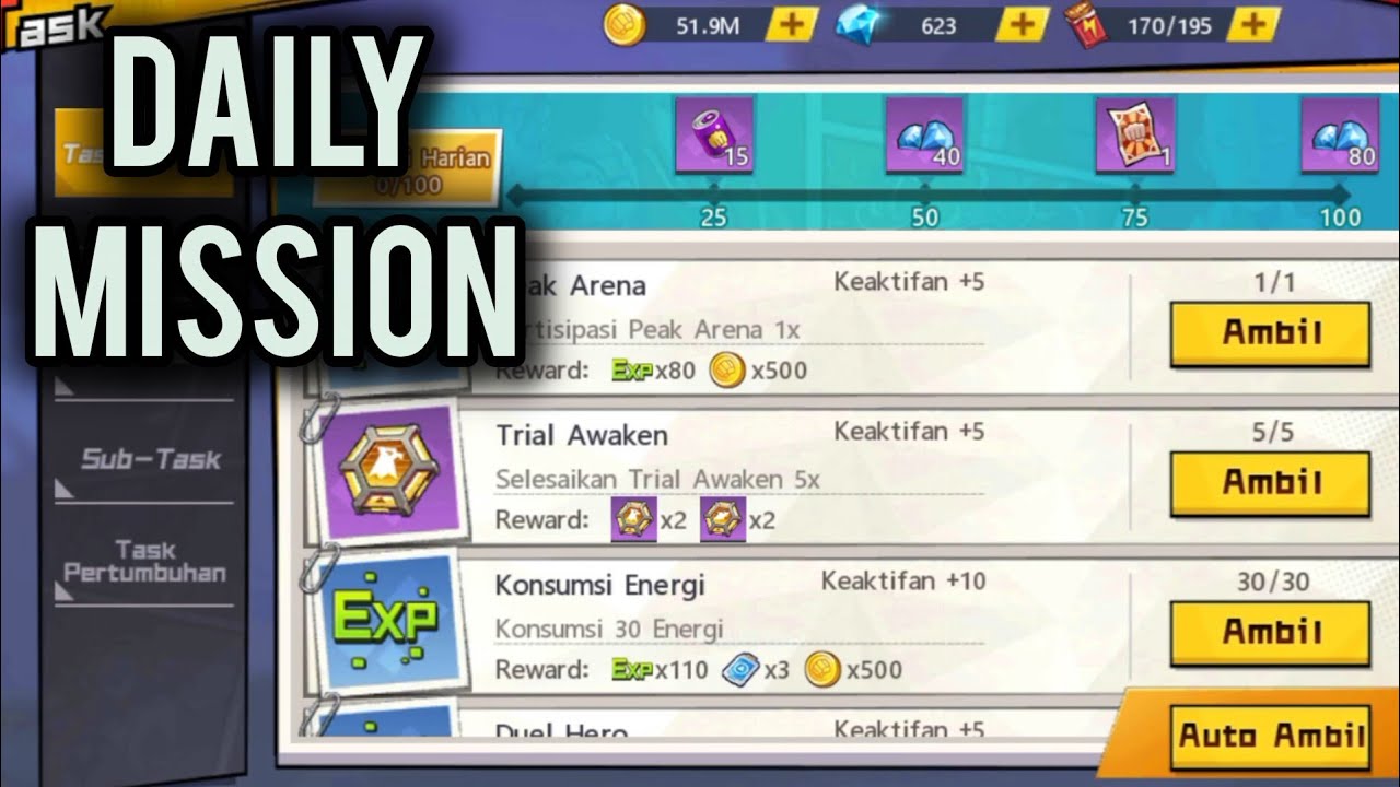 [ COMPLETE DAILY MISSIONS ] || Agak lag dikit gak ngaruh 🗿
