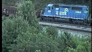 Horseshoe Curve Minor Derailment on July 31, 1991