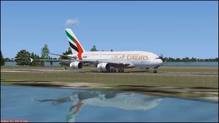 FSX Emirates A380 New York to Dubai