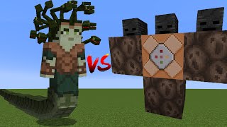 : Wither Storm vs Gorgon in Minecraft. Can make Wither Storm to Stone?