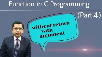 Without Return With Argument Function | Function in C(Part 4) | By Professor Pankaj Gupta | BIIT