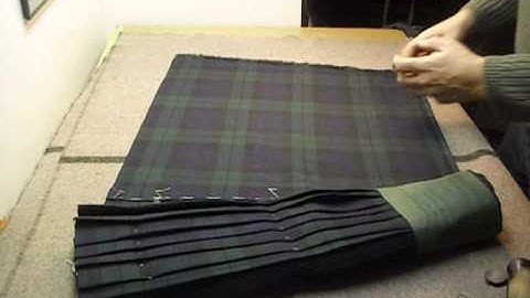 How to press a kilt, part Two