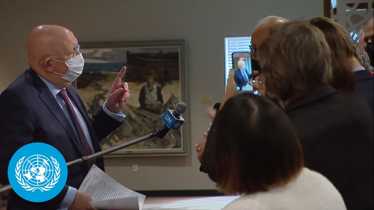 Russia on Ukraine - Security Council Media Stakeout (31 January 2022)