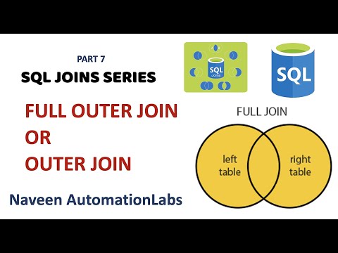 Video: Hoe doe ik een volledige outer join in SQL?