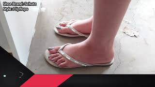 Wearing Schutz Flipflops During Garage Work | Comfortable & Gorgeous | Good Shoes Matter
