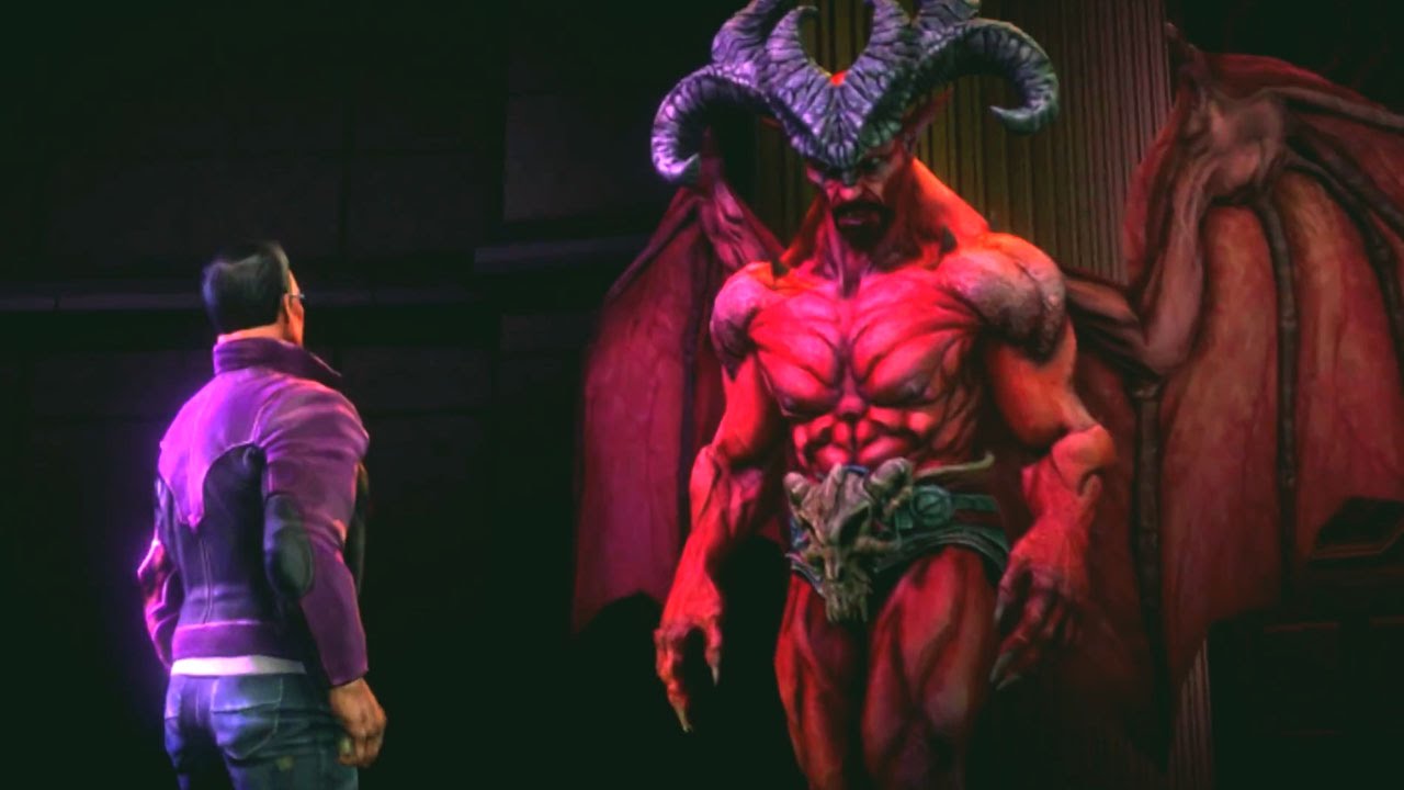 Have a look at the Saints Row: Gat out of Hell launch trailer