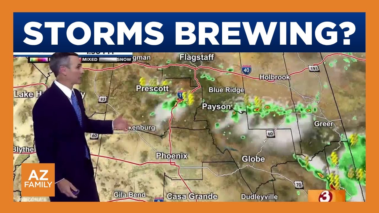 Slight storm chances forecasted despite extreme heat in Phoenix - YouTube