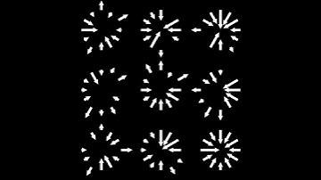 Arrows from circle. Draw by openFrameworks