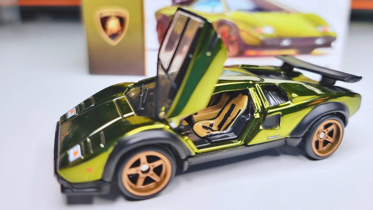 Hot Wheels RLC 82 Lamborghini Countach LP500 S in Olive Green Spectraflame  Unboxing