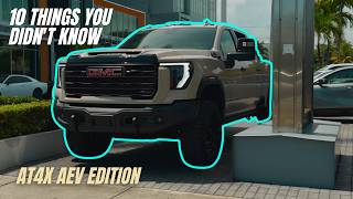 10 Things You Didn't Know About the 2026 GMC Sierra 2500HD AT4X AEV Edition