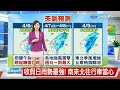 【婷育氣象報報】微弱鋒面影響 中部以北局部短暫雨│中視午間氣象 20240405