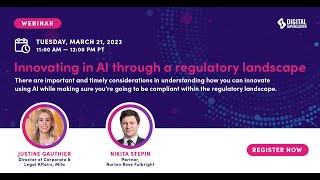 Innovating in AI through a regulatory landscape by DIGITAL 118 views 1 year ago 57 minutes