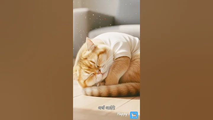 Watch the video about This Chubby Cat's Golden Nap Will Melt Your Heart! ☀️ Pure Bliss! 😻 #Shorts