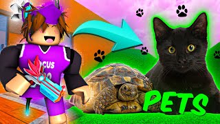 MM2, BUT MY PETS CONTROL MY GAME.. 😂 (Murder Mystery 2) *Funny Moments*
