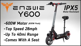 Engwe Y600 E-Scooter With A Seat: Better Than The iEnyrid M4 Pro S+ ??