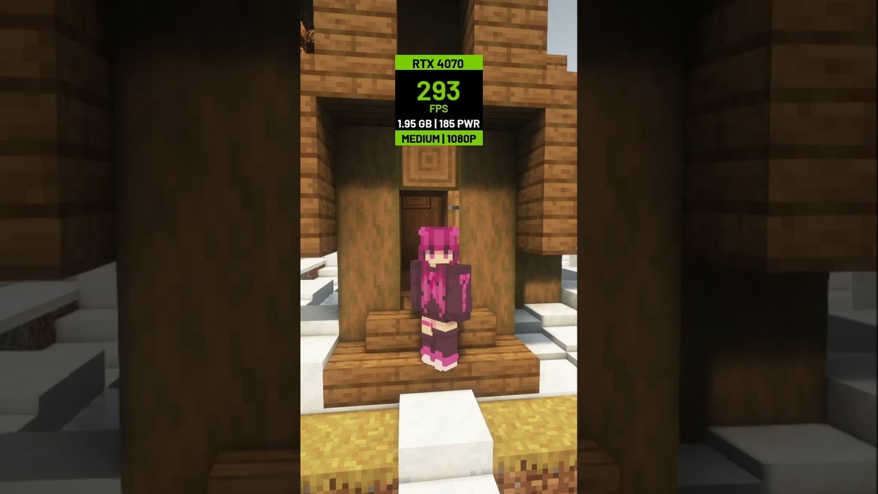 Minecraft vs i5 12400 RTX 4070 | Graphics Comparison | Benchmark | 1080P