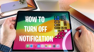How To Turn Off Notifications On iPad Air M2 - 2024 version