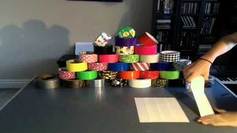 How to make a duck tape bi-fold wallet part 1